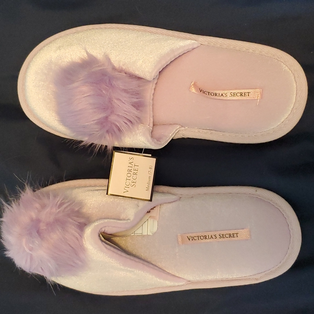 Beautiful slippers by Victoria's Secret M (7-8)